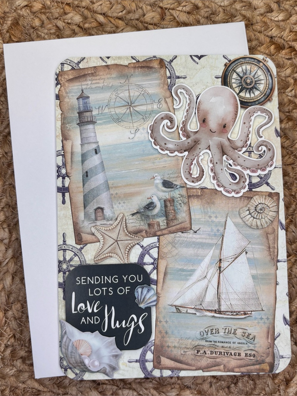 Handmade Nautical Themed Greeting Card